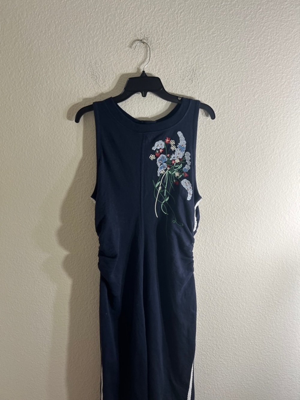 Anthropologie Daily Practice Sports Start Sleeveless Midi Dress nautical summer - Picture 14 of 14